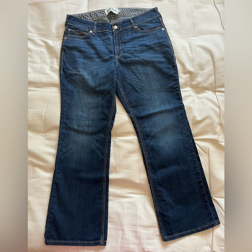 Ariat REAL Perfect Rise Rosa Bootcut Jeans 34 - Picture 2 of 5